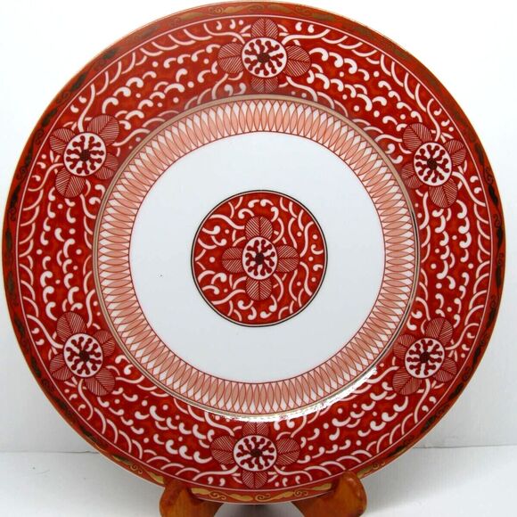 Georges Briard Imperial Brocade Akahi-Kinga Kulani 10 3/8" Porcelain Plate - Picture 1 of 9